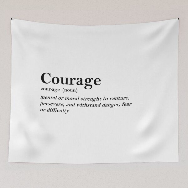Item preview, Courage Dictionary definition elegant word design designed and sold by RiciPaneto.