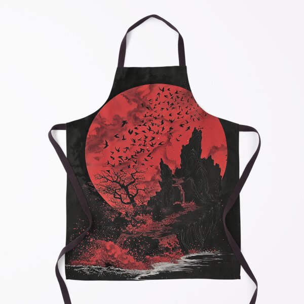 Item preview, Red Supermoon Illustration designed and sold by OccultDreams.