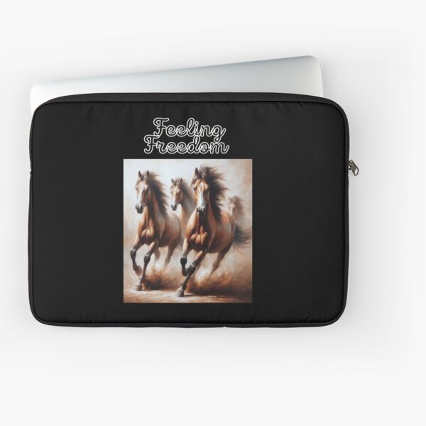 Aperçu de l'œuvre Se sentir libre comme les chevaux, cadeau parfait pour les amoureux des animaux créée et vendue par CreativityIsYou.