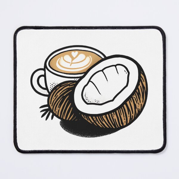 Item preview, Coffee Coconut Design,Vegan Coconut Flat White designed and sold by GreenSlate.