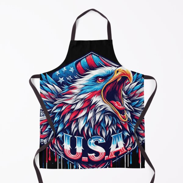 Item preview, Epic Roaring American Bald Eagle USA Art designed and sold by ArtfulHunter.