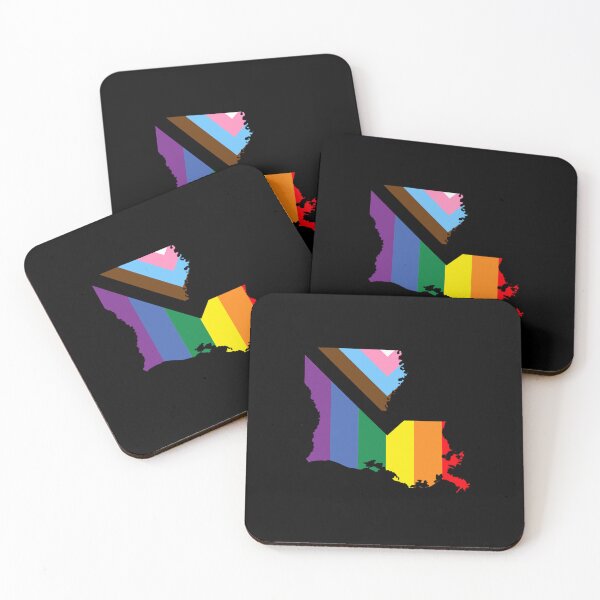 Item preview, Louisiana Progress Pride Flag - LGBTQ Rainbow Flag designed and sold by shaggylocks.