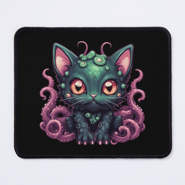 Item preview, Cathulhu, Lovecraft Cat, Tentacles, Kawaii Horror designed and sold by Burn-Ego.