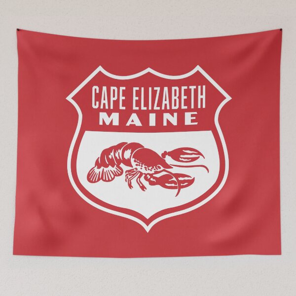 Item preview, Vintage Cape Elizabeth Maine Lobster Shield designed and sold by deadmansupplyco.
