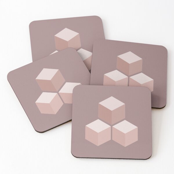 Item preview, Cube, Brown Cubes, Pastel Brown Cubes designed and sold by Art Shimmers.