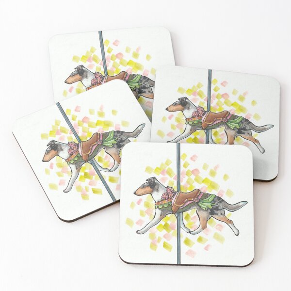 Item preview, Smooth Collie Carousel Dog designed and sold by Spike and Sparkle.