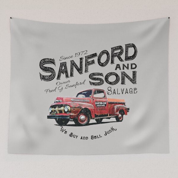 Item preview, Sanford and Son We buy and Sell Junk Beat Up Red Truck Lts designed and sold by Alema Art.