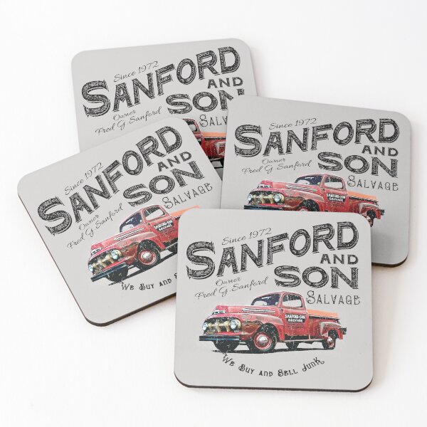 Item preview, Sanford and Son We buy and Sell Junk Beat Up Red Truck Lts designed and sold by Alema Art.
