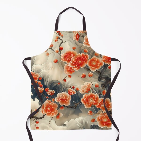 Item preview, Japanese Flowers Pattern designed and sold by Print2Harbor.