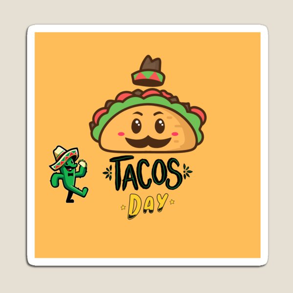 Artikelvorschau, Tacos-Tag im Happy Style entworfen und verkauft von SheGoingUP.