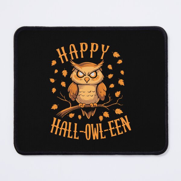 Item preview, Happy Hall-owl-een Halloween owl spooky designed and sold by w1ckerman.