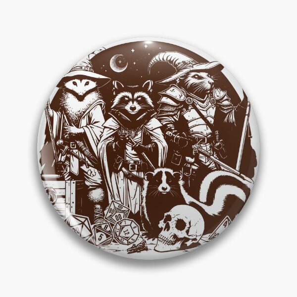 Item preview, DND Funny RPG Alignment: Chaotic Feral. Trash animal party: critters, racoon, opossum, rat and skunk designed and sold by DungeonAtelier.