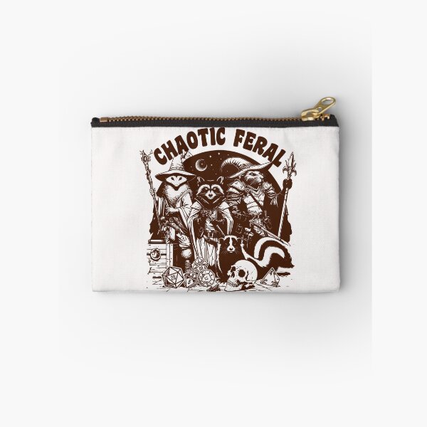 Item preview, DND Funny RPG Alignment: Chaotic Feral. Trash animal party: critters, racoon, opossum, rat and skunk designed and sold by DungeonAtelier.