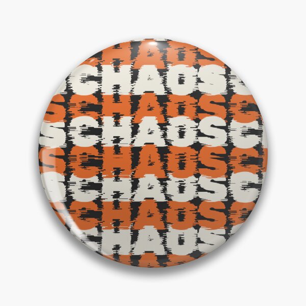 Item preview, Chaos Chaos Chaos - Orange Black designed and sold by olivepopprints.