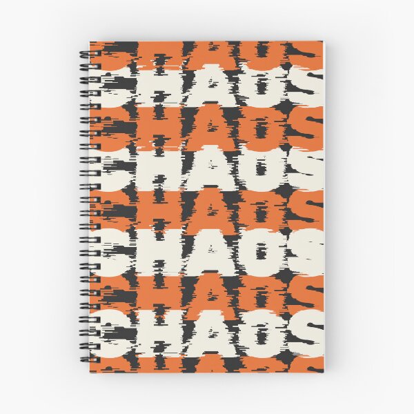 Item preview, Chaos Chaos Chaos - Orange Black designed and sold by olivepopprints.