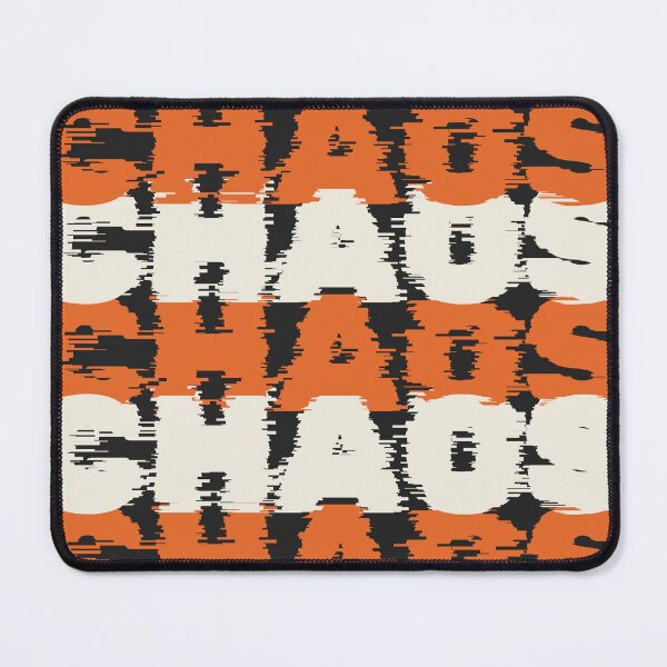 Item preview, Chaos Chaos Chaos - Orange Black designed and sold by olivepopprints.