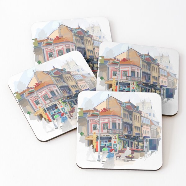 Item preview, City corner. Digital drawing designed and sold by Ekaterina Glazkova.