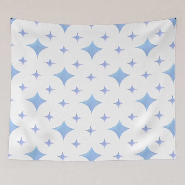 Item preview, Celestial Harmony: Blue star and white circles design designed and sold by Lessonsprint.
