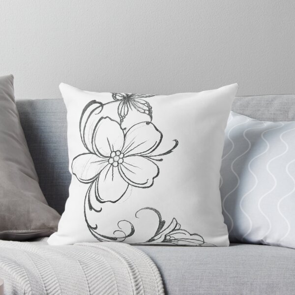 Item preview, Floral Tattoo Stencil designed and sold by MatrixTattoo.