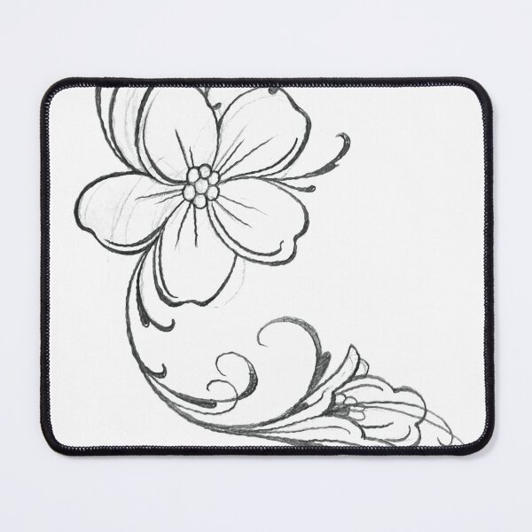 Item preview, Floral Tattoo Stencil designed and sold by MatrixTattoo.