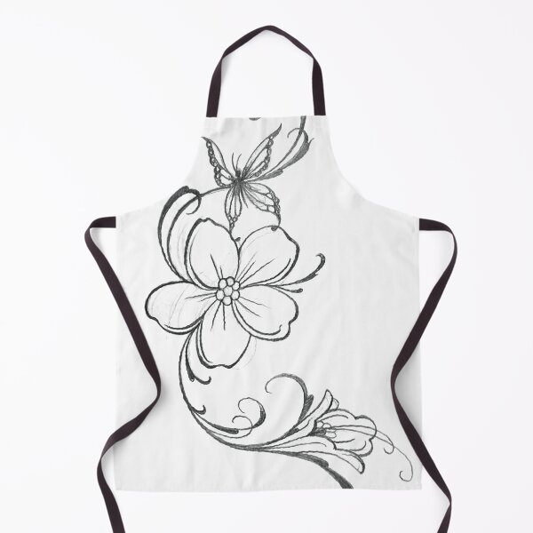 Item preview, Floral Tattoo Stencil designed and sold by MatrixTattoo.