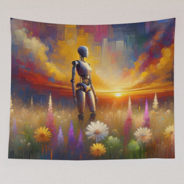 Item preview, Robot in the Meadow designed and sold by M-Y-A-R-T-.