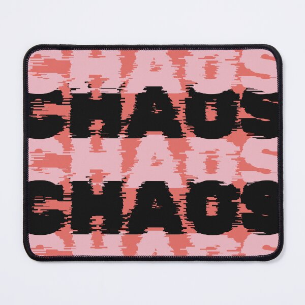 Item preview, Chaos Chaos Chaos - Pink Black designed and sold by olivepopprints.