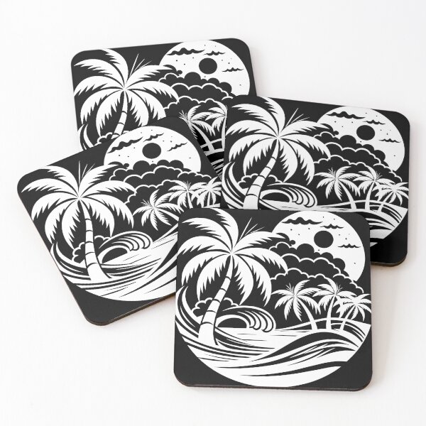Item preview,  monochromatic tropical scene designed and sold by jkrphoto.