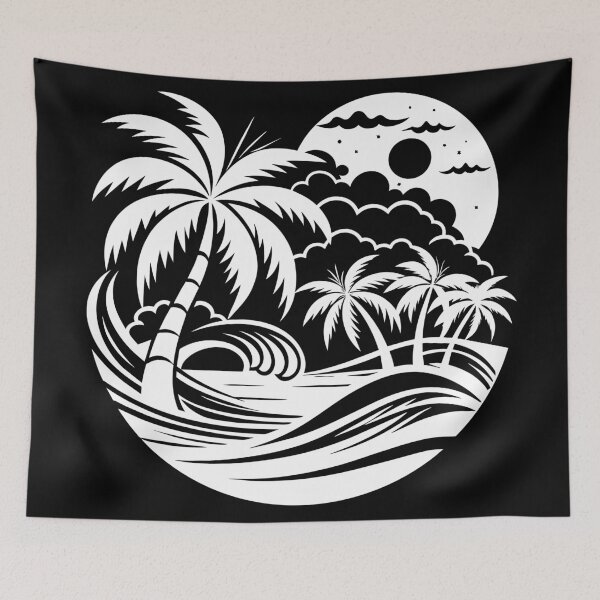 Item preview,  monochromatic tropical scene designed and sold by jkrphoto.