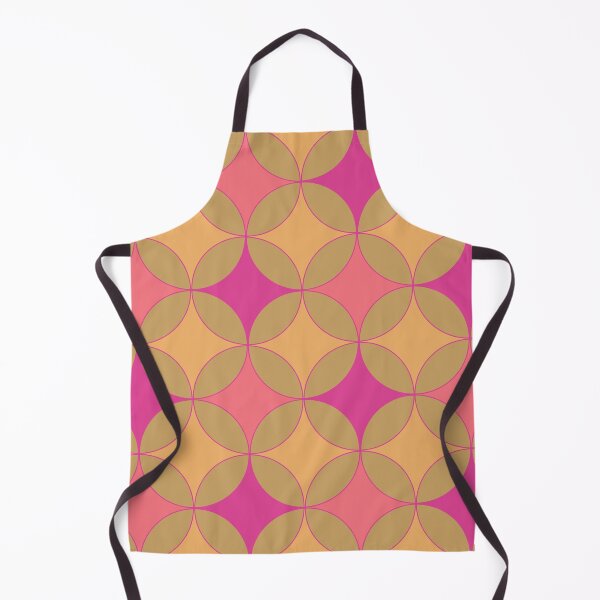 Item preview, 70s circles in fushia and coral designed and sold by MarySchwindt.