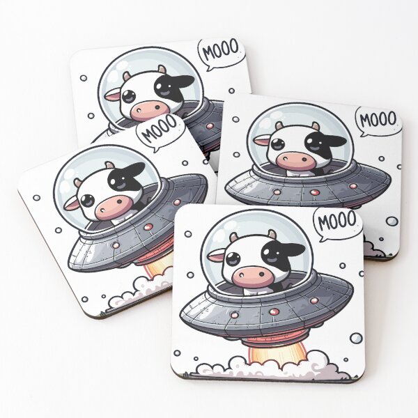 Item preview, Cow Abduction: A Cute and Funny Space Adventure designed and sold by ObjCrea123.