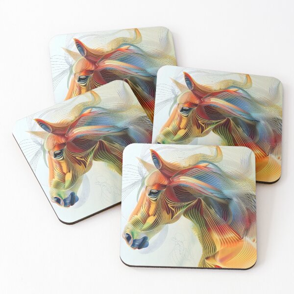 Item preview, Mesmerizing multicolor horse abstract designed and sold by dcrc.