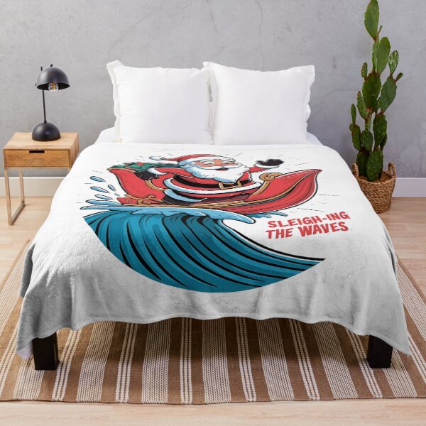 Item preview, Surfing Santa Sleighing the Waves happy summer Christmas designed and sold by Taans-Creation.