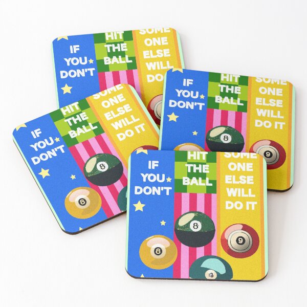 Item preview, colorful cool billiard ball design with stars designed and sold by Nartvel.
