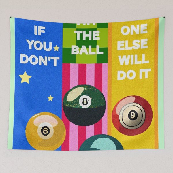 Item preview, colorful cool billiard ball design with stars designed and sold by Nartvel.