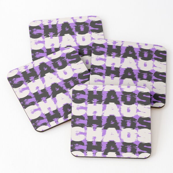 Item preview, Chaos Chaos Chaos - Purple Black designed and sold by olivepopprints.