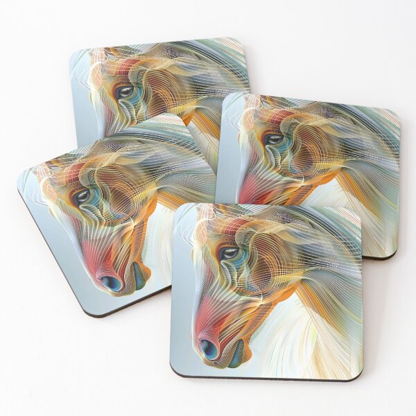 Item preview, Mesmerizing multicolor horse abstract designed and sold by dcrc.