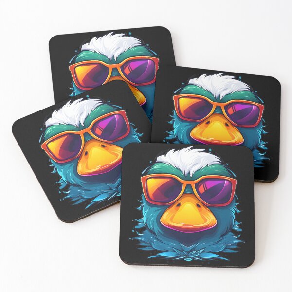 Item preview, Summer Vacation Cartoon Cool Gangsta Duck Wearing Shades designed and sold by Leonardo Palumbo.