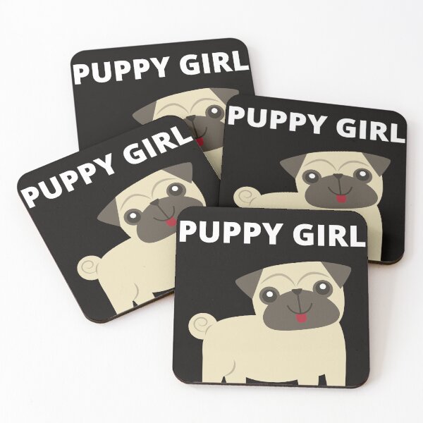 Item preview, PUPPY GIRL,  LUV OF DOGS (PUG) designed and sold by Highhocreations.