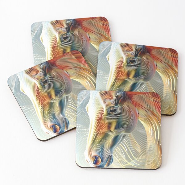 Item preview, mesmerizing multicolor horse abstract designed and sold by dcrc.
