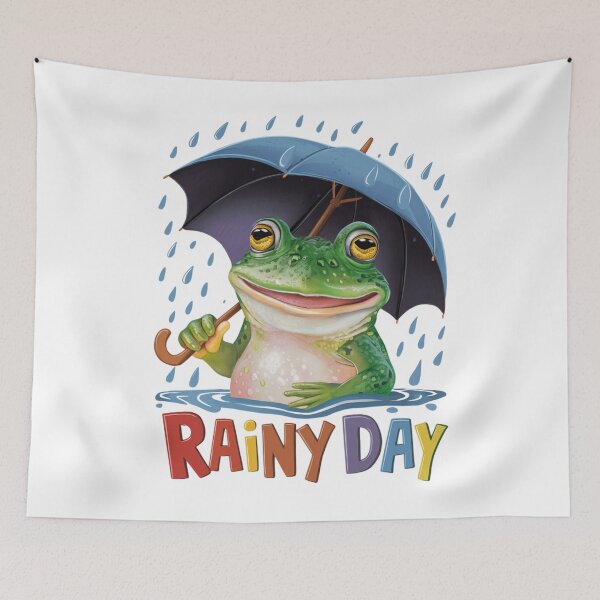 Item preview, Rainy Day - Frog with Umrella designed and sold by vk09.