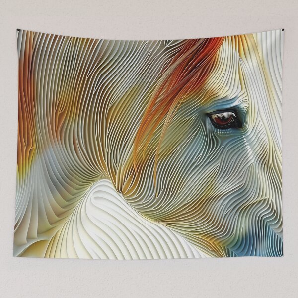 Item preview, mesmerizing multicolor horse abstract designed and sold by dcrc.