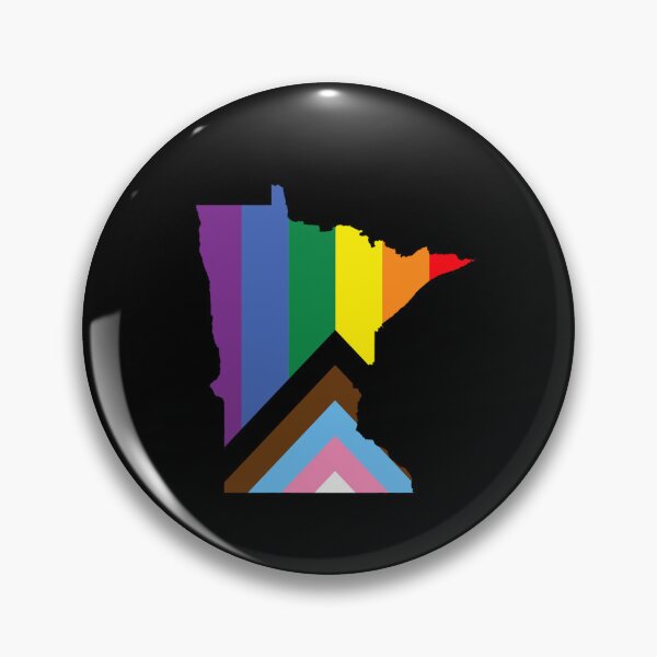 Item preview, Minnesota Progress Pride Flag - LGBTQ Rainbow Flag designed and sold by shaggylocks.