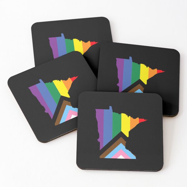 Item preview, Minnesota Progress Pride Flag - LGBTQ Rainbow Flag designed and sold by shaggylocks.