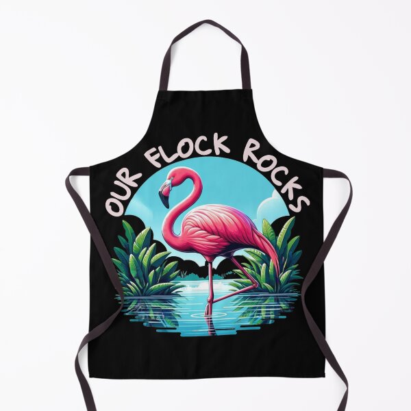 Item preview,   Our flock rocks flamingo  designed and sold by MilkyForest.