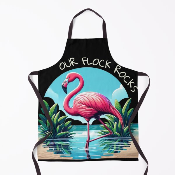 Item preview,   Our flock rocks flamingo  designed and sold by MilkyForest.