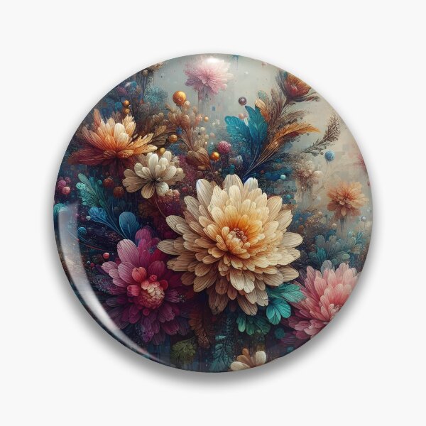 Item preview, Abstract digital glitch floral pattern with pixelated blooms. designed and sold by BlackCatspet1.