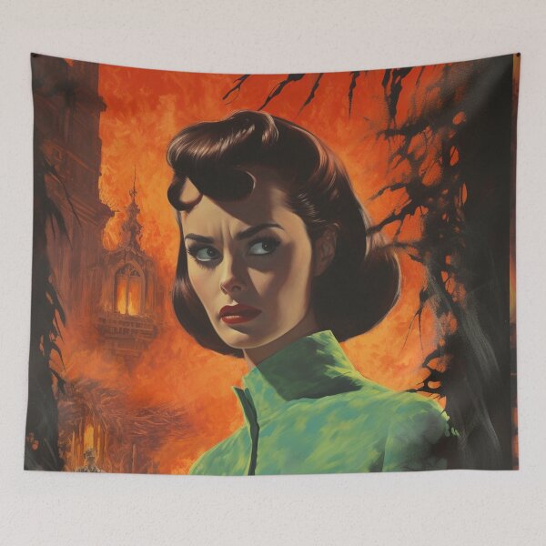 Item preview, Vintage Horror Movie Homage with wonderful Unique Designs designed and sold by HappyNouveau.