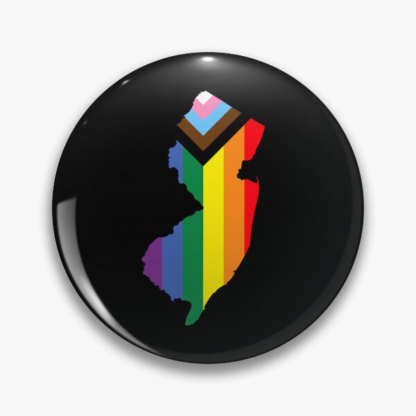 Artikelvorschau, New Jersey Progress Pride Flag - LGBTQ-Regenbogenflagge entworfen und verkauft von shaggylocks.