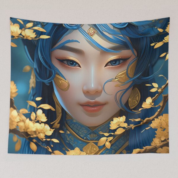 Item preview, Asian Goddess Portrait n°2 designed and sold by Grafik-Ai-Art.